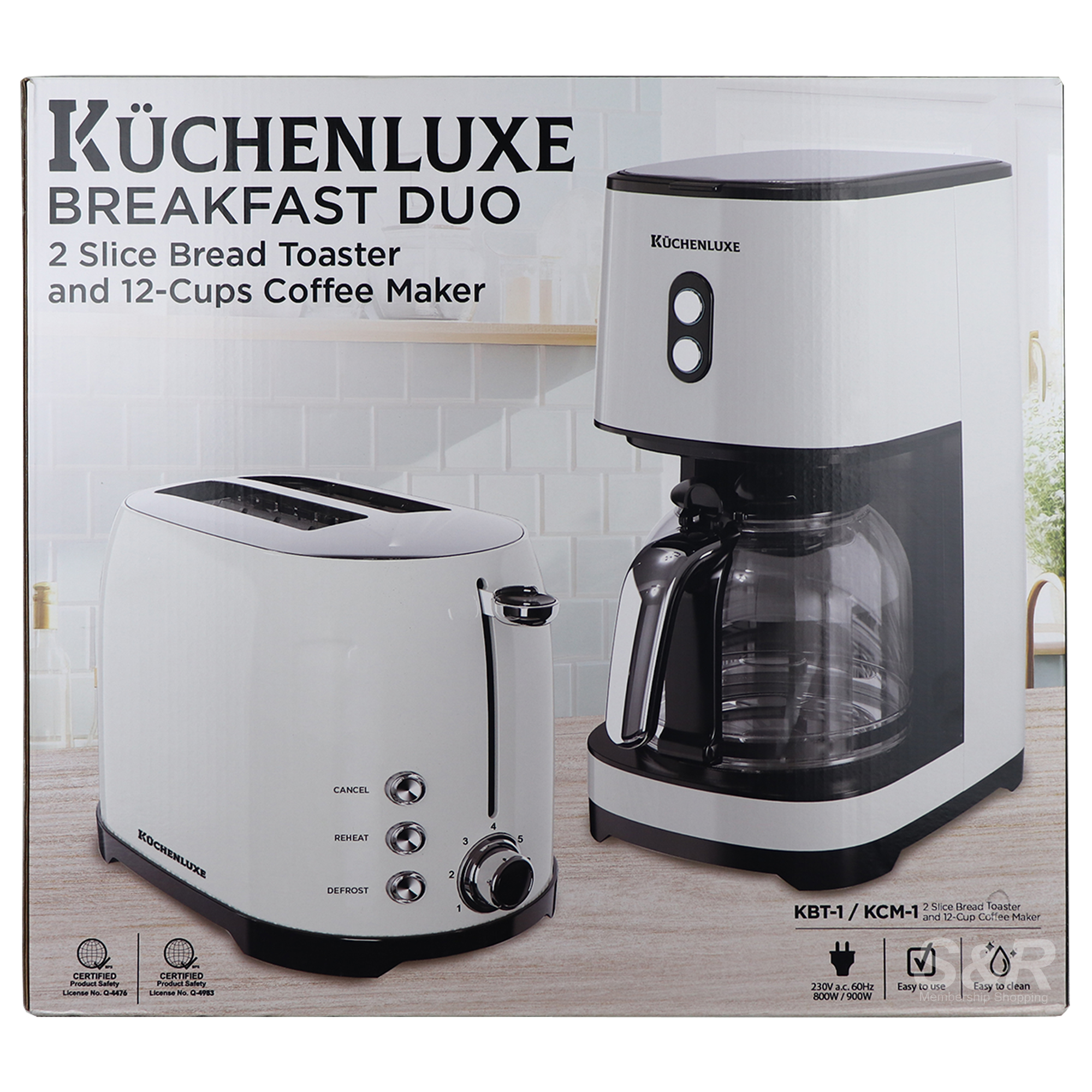 Kuchenluxe Breakfast Duo KBT-1/KCM-1 Kuchenluxe Breakfast Duo KBT-1/KCM-1